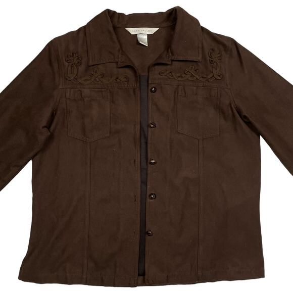 Napa Valley Suede Western Shirt - Picture 4 of 5